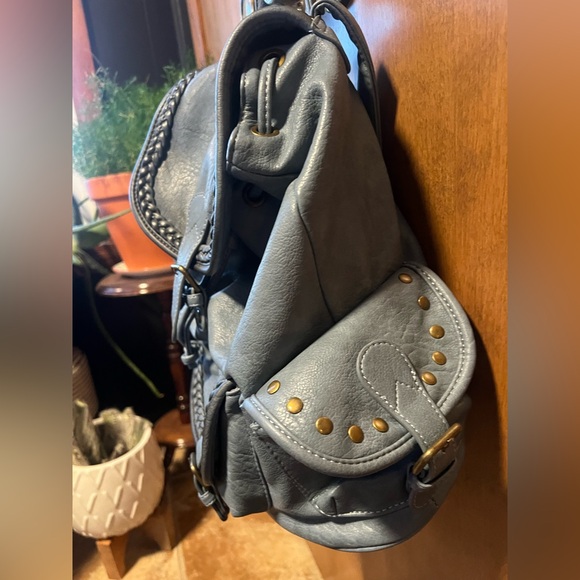 NWOT Montana West Faux Leather Conceal Carry Backpack - Picture 3 of 12